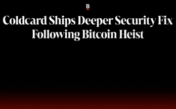 Coldcard offers deeper security fix after Bitcoin theft