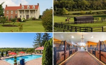 The .4 million colonial-era Virginia farm has ties to George Washington