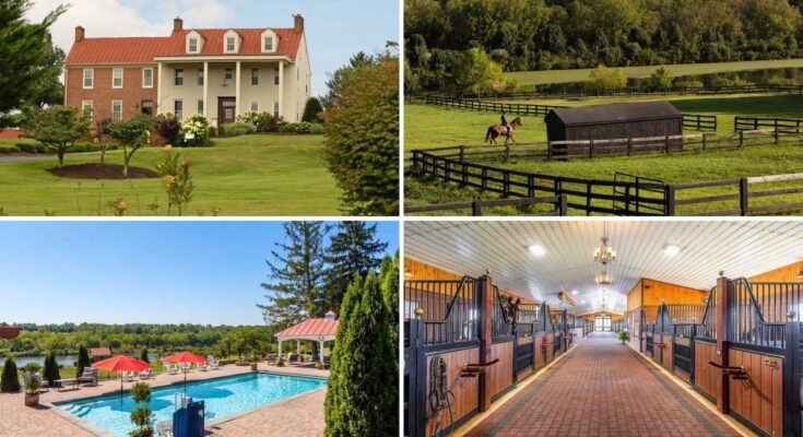 The .4 million colonial-era Virginia farm has ties to George Washington