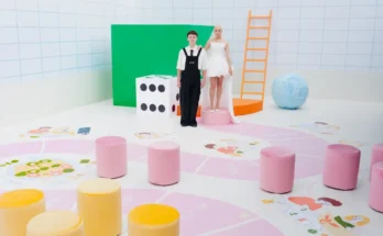 Location became a big board game in this playful immersive wedding.