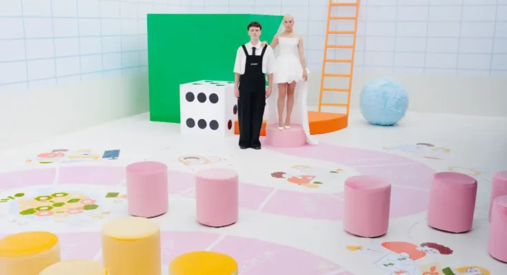 Location became a big board game in this playful immersive wedding.