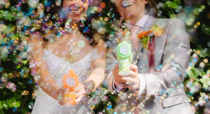 This fun + silly summer wedding in NYC was anything but serious