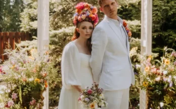 Myth meets romance with this midsummer-inspired backyard wedding.