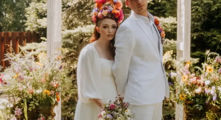Myth meets romance with this midsummer-inspired backyard wedding.