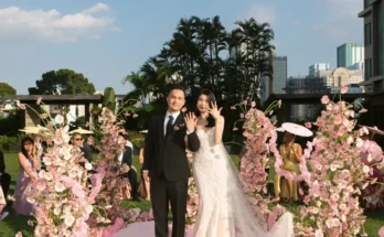 This garden-inspired wedding in Vietnam was drenched in wildflowers and whimsy