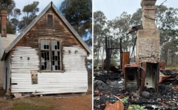 The historic Vic Goldfields school and house destroyed by fire are listed buildings